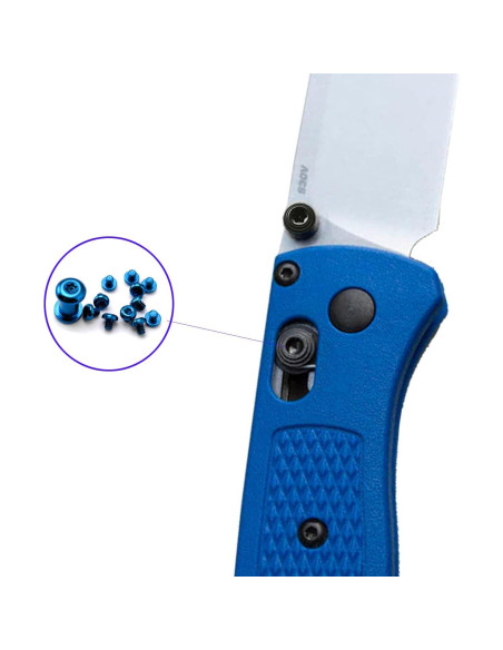 Kit de Tornillos de Titanio Iceyon para Benchmade 535 Bugout Azul