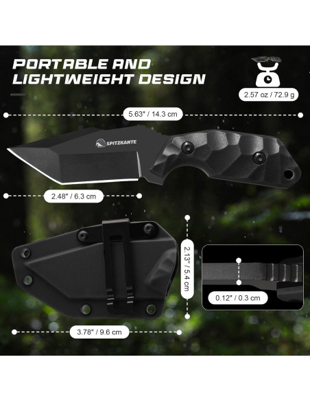 Cuchillo de Cuello SPITZKANTE XIAOTANKE 7.8 cm Acero Inoxidable