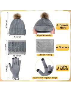 Conjunto de Invierno Hicarer 6 Premios Baby Shower Multicolor 2