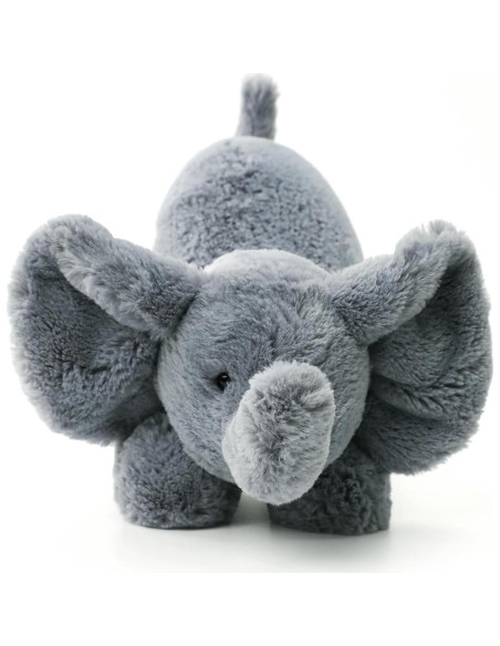 Elefante de Peluche RECUR Gris Suave 30 cm - Regalo para Todas las Edades