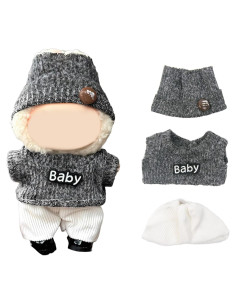Ropa de Muñeca La Boo-Boo UNOGIFT - Conjunto de Peluche 17 cm
