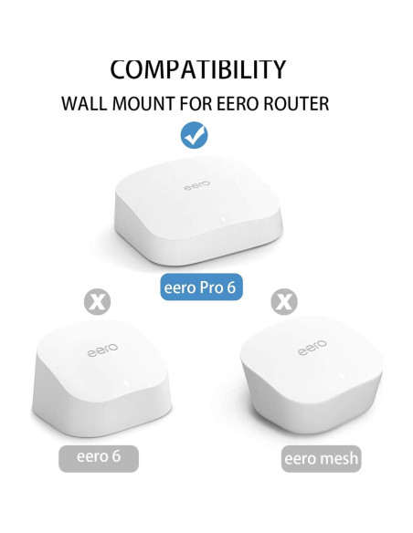 Soporte de Montaje en Pared Huafly para Eero Pro 6 WiFi 2Pcs