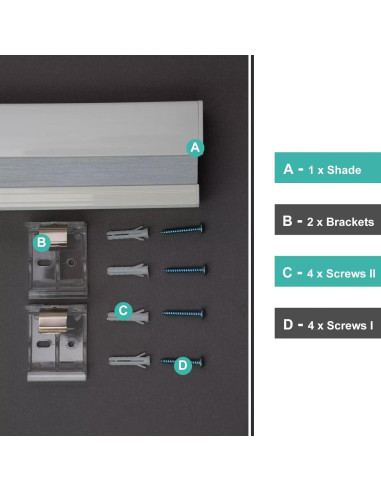 Cortina Celular Blackout MYshade 40.6x91.4 cm Beige Sin Cuerda