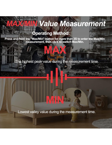 Medidor de Decibelios Gedaye ET-933 SPL 30-130dB Pantalla LCD