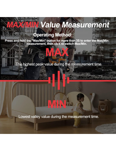 Medidor de Decibelios Gedaye ET-933 SPL 30-130dB Pantalla LCD