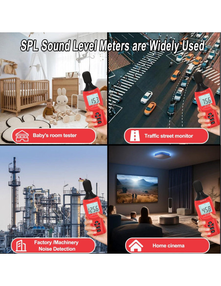Medidor de Decibelios Gedaye ET-933 SPL 30-130dB Pantalla LCD