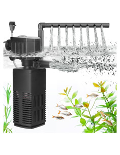 Filtro de Acuario AQQA 12W 3 Etapas para 30 Galones