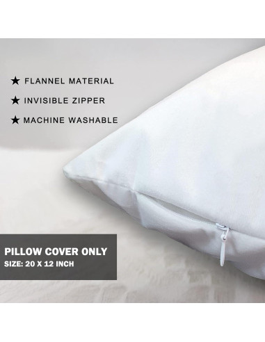 Funda de Cojín Decorativa TopXmai Camping 45x45 cm Algodón