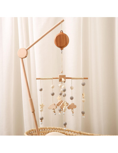 Móvil de Cuna HI Baby Moment con 12 Canciones y Volumen Ajustable