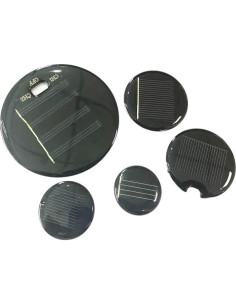 Panel Solar Redondo UVITJEPKA 0.5V 50mA 270mA Energía 2