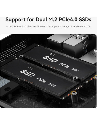 Mini PC Beelink SER5 Max Ryzen 7 6800U 32GB RAM 1TB SSD