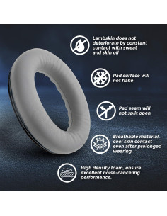Cojines de Reemplazo para Earpads Bose QC45 QC35 II QC25 QC15 Cuero de Cordero 2