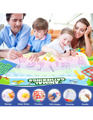 Alfombrilla Doodle GoBene 101.6 x 68.6 cm para Niños