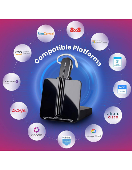 Auricular Inalámbrico Plantronics CS540 con EHS para Cisco