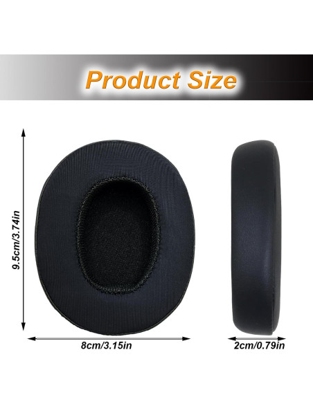 Almohadillas de Reemplazo Skullcandy para Crusher y Hesh - Negro