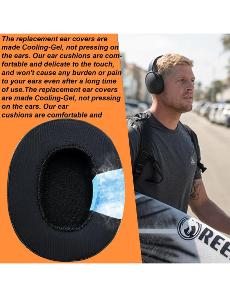 Almohadillas de Reemplazo Skullcandy para Crusher y Hesh - Negro