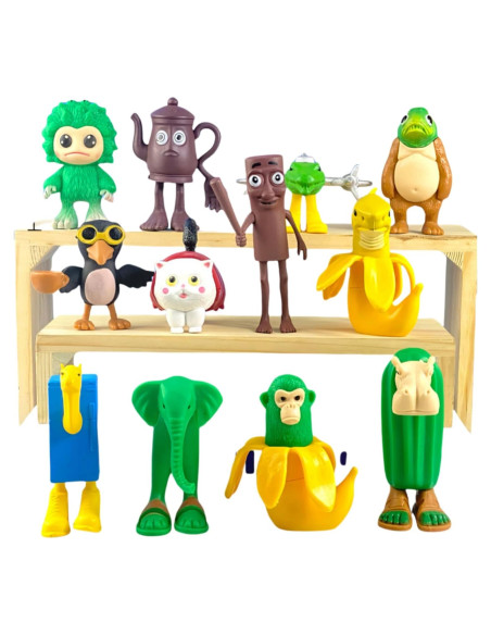 12 Figuras de Acción Brainrot Italianas Coleccionables 5-9 cm