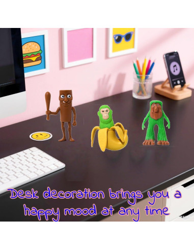 12 Figuras de Acción Brainrot Italianas Coleccionables 5-9 cm