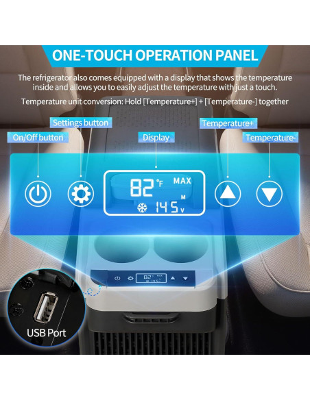 Nevera Portátil Eléctrica Tecnolove 16QT -20C a 10C para Coche Nevera Portátil Eléctrica Tecnolove 16QT -20C a 10C para Coche