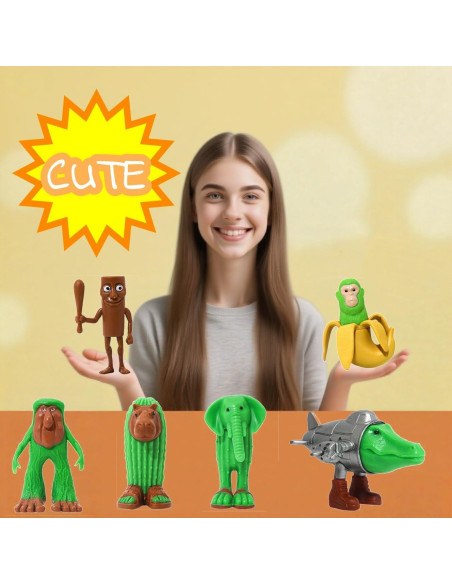 12 Figuras de Acción Brainrot Italianas Coleccionables 5-9 cm