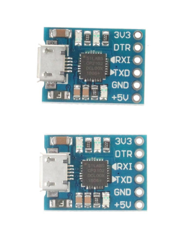 Módulo Serial CP2102 NOYITO Micro USB a TTL - Paquete de 2