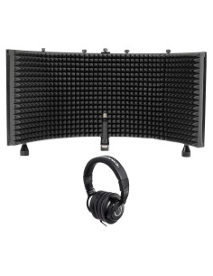 Auriculares de Estudio Dinámicos Cerrados Audio-Technica ATH-M40x + Escudo Aislante Rockville