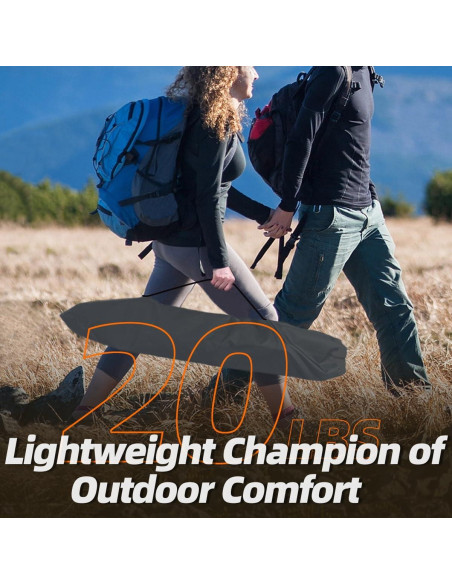 Cama de Camping Plegable Zenicham 200x80 cm Transpirable