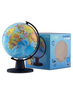 Globo del Mundo Waypoint Geographic 15.2 cm Océano Azul