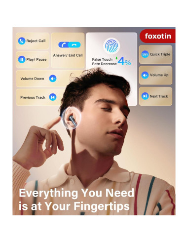 Auriculares Inalámbricos T16 Bluetooth 5.3 IPX7 48H Carga LED