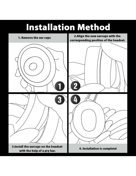 Almohadillas de Reemplazo Adhiper para Auriculares Sony WH-CH700N