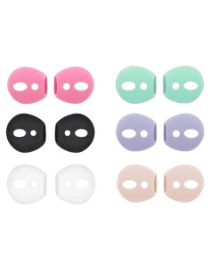 Puntas de Silicona Antideslizantes JNSA para AirPods 1 y 2 - 6 Pares