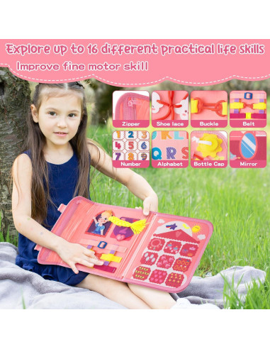 Libro Ocupado Montessori GQIRIL Princesa de Castillo 28x22cm