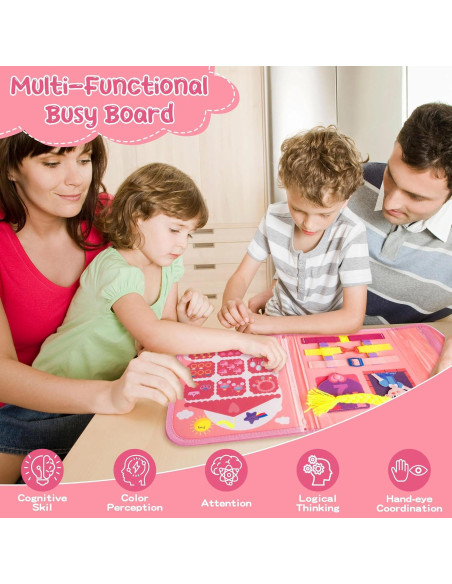 Libro Ocupado Montessori GQIRIL Princesa de Castillo 28x22cm Libro Ocupado Montessori GQIRIL Princesa de Castillo 28x22cm