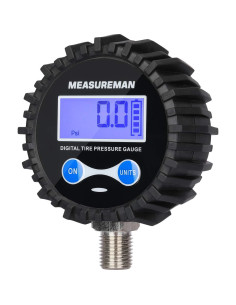 Manómetro Digital MEASUREMAN 2.5" Presión Aire 0-60psi 2