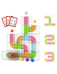 Bloques Apilables Transparentes LESSETI 24 Piezas 4 cm