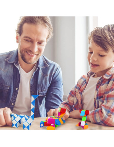 Cubo Mágico de Serpiente 48 Piezas SHEN ZHEN - Juguete Antiestrés