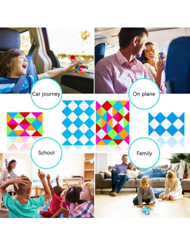 Cubo Mágico de Serpiente 48 Piezas SHEN ZHEN - Juguete Antiestrés