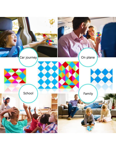 Cubo Mágico de Serpiente 48 Piezas SHEN ZHEN - Juguete Antiestrés