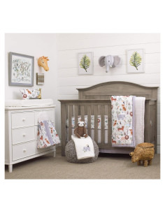 Juego de Ropa de Cuna NoJo Creciendo Salvaje 8 Piezas