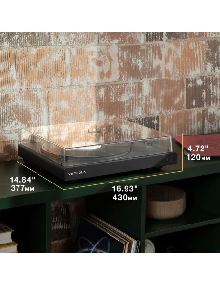 Tocadiscos Bluetooth Victrola Wave VPT-1520-BLK 2 Velocidades