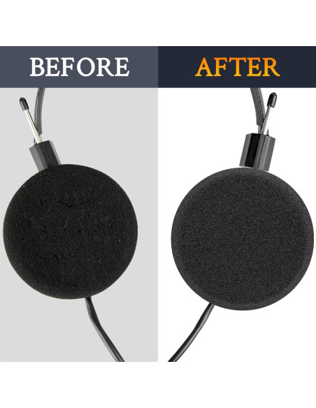 Almohadillas de Esponja SOULWIT para Auriculares SR60/SR80/SR125 - Negro