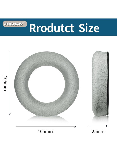 Almohadillas de Reemplazo Joghaw para Beyerdynamic - Gris