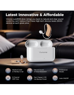 Audífonos Asistente Auditivo Digital Vivtone Lucid508 Beige 2