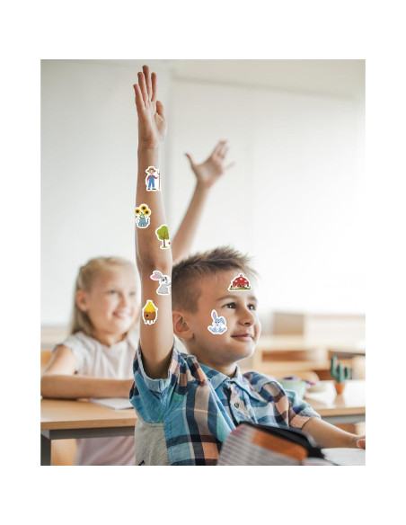 50 Pegatinas de Animales de Granja Spriggenix Reutilizables