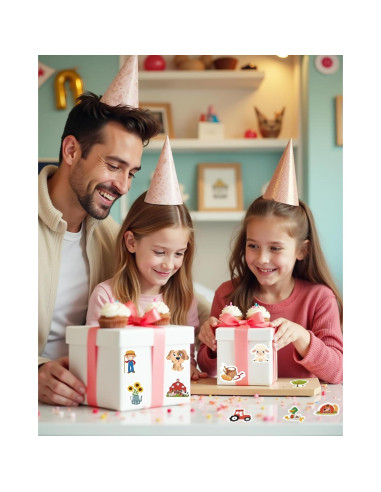 50 Pegatinas de Animales de Granja Spriggenix Reutilizables