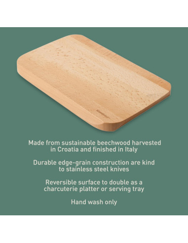 Tabla de Cortar de Madera de Haya bloomhouse 30.5x20.3 cm