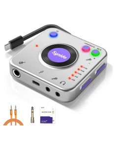 Interfaz de Audio Portátil Synido A20 24-bit/96kHz USB-C