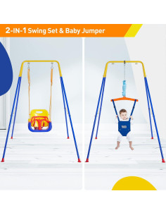 Columpio y Saltador 2 en 1 FUNLIO para Bebés y Niños 2