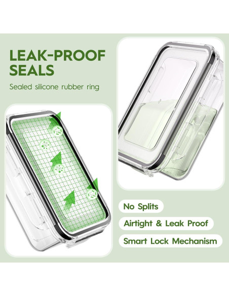 Set de 36 Contenedores de Alimentos KEMETHY - Apilables y Reutilizables