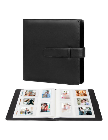 Álbum de Fotos 360 Bolsillos Ruibytree Negro para Instax Mini